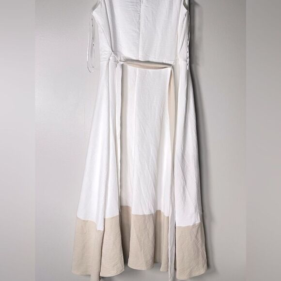 Dkny Plus Womens Size Colorblocked Faux-Wrap Dress size 14 new - Picture 10 of 13